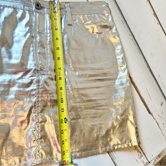 Dolce & Gabbana Metallic Silver Leather Mini Skirt - Picture 10 of 10